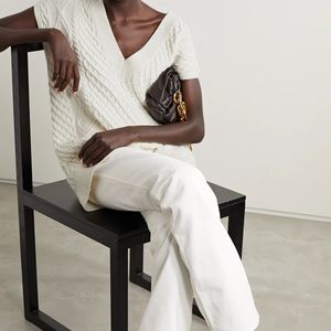 Frankie Shop oversized cable-knit wool tank